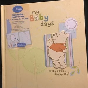 My baby days Winnie the Pooh keepsake baby book.